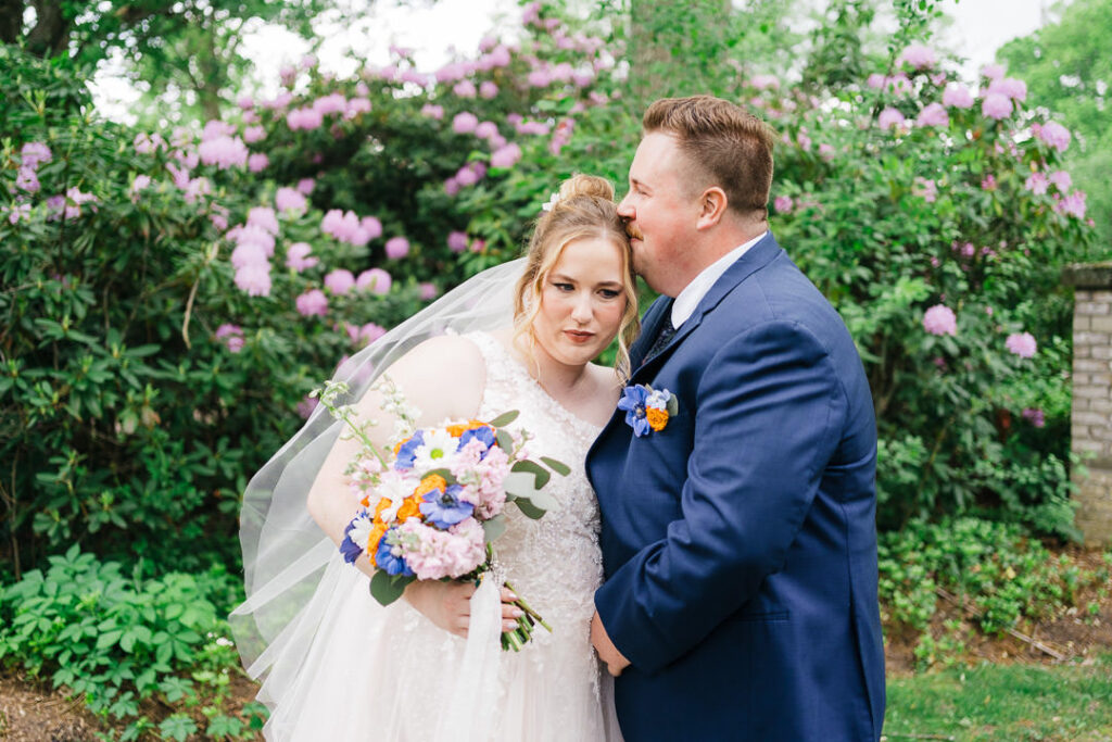 Tender moments after vows Succop mansion wedding