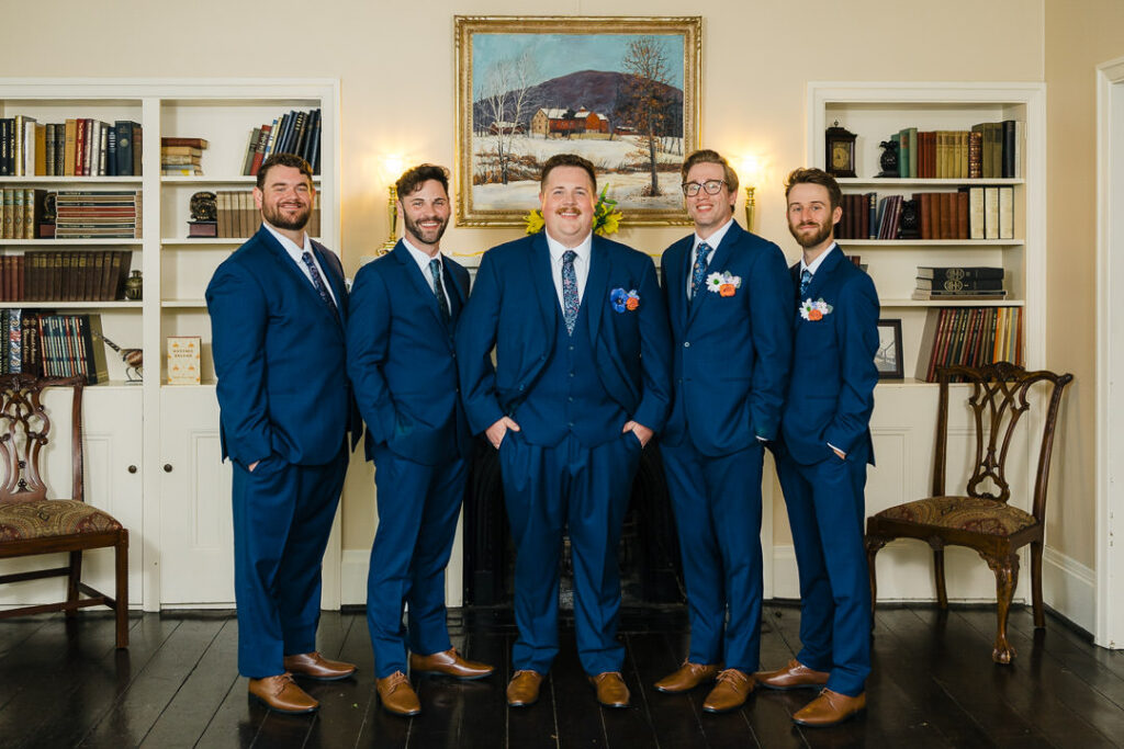 Groomsmen group photos Butler County wedding venue